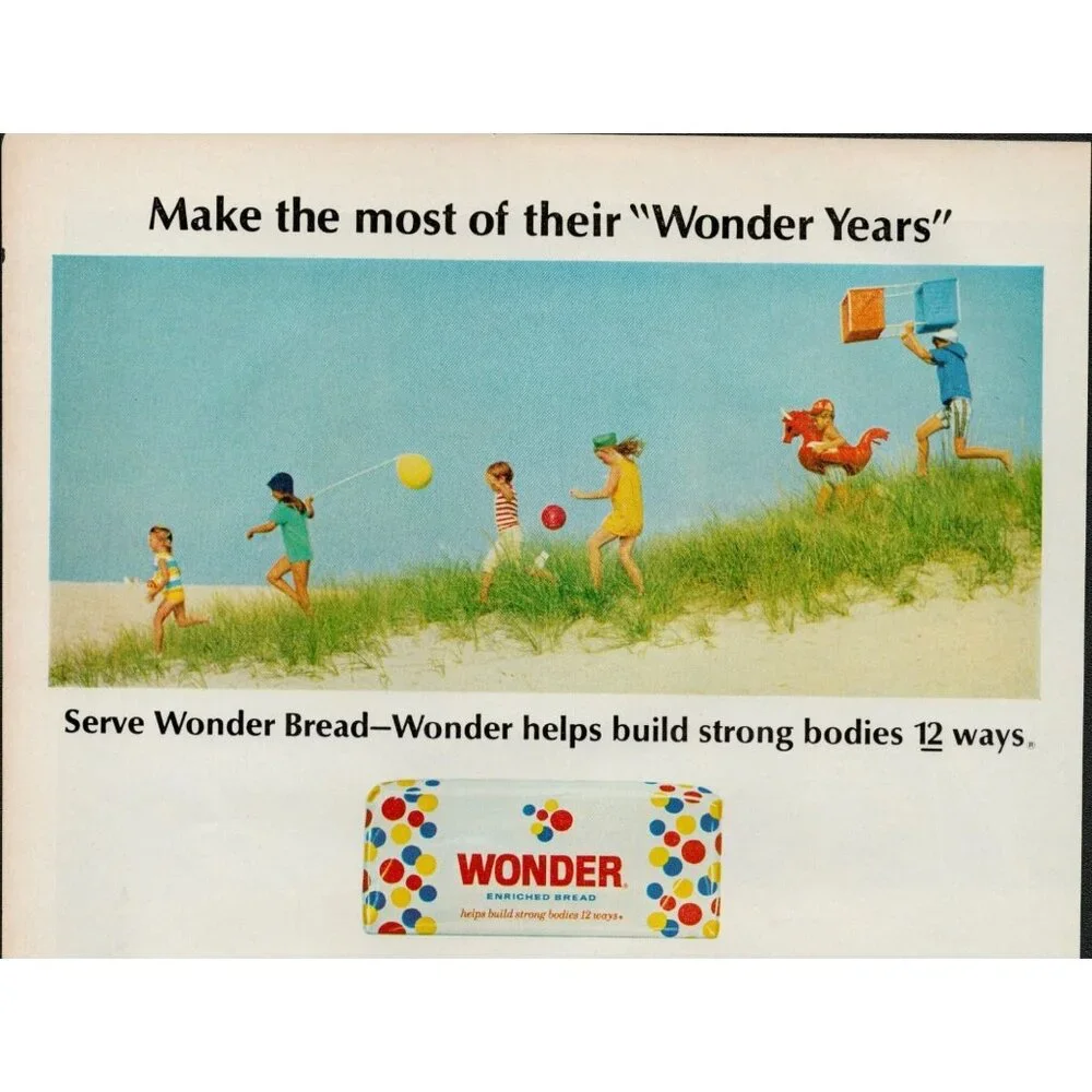 1966 Wonder Bread, Hostess Fruit Pies Vintage Print Ad (L4) - Picture 2 of 3